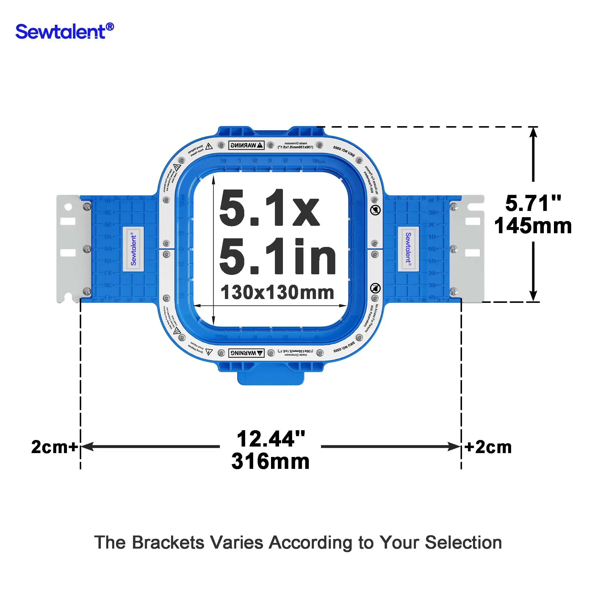 

Sewtalent Magnetic Mighty Hoop Frame Embroidery Hoops for Juki Tajima SAI Embroidery Machine