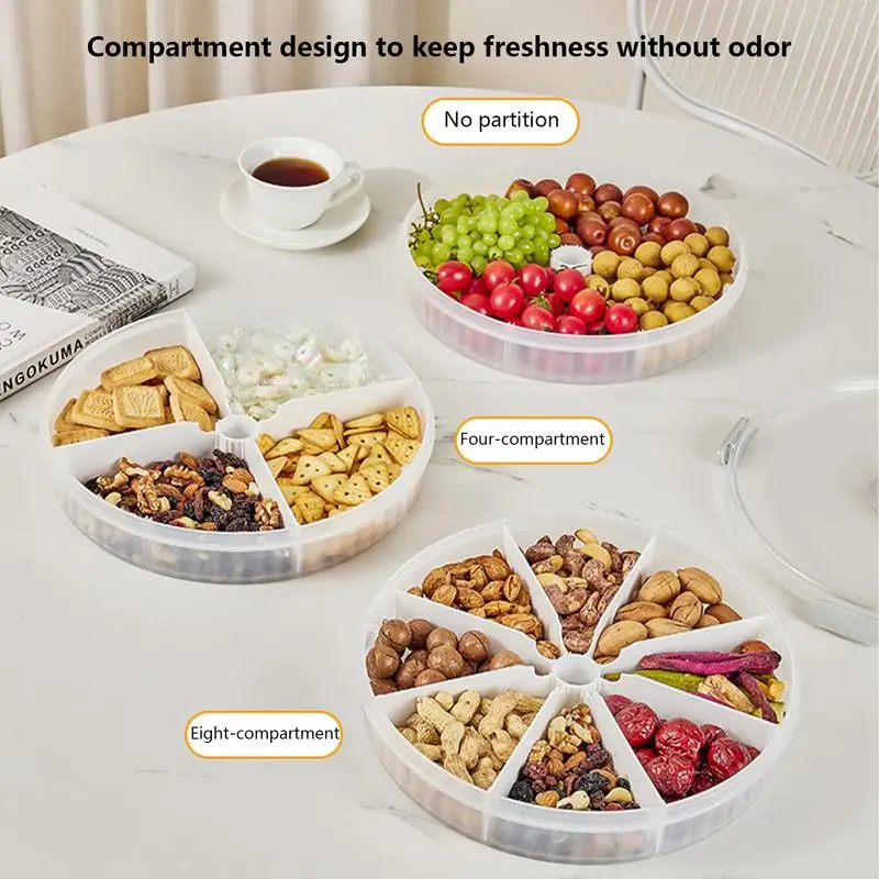 

Serving Tray Snack Appetizer Dish Fruit Plate Platter Party Divided Melamine Bowl Forcandy Dessert Trays Plates Container Holder