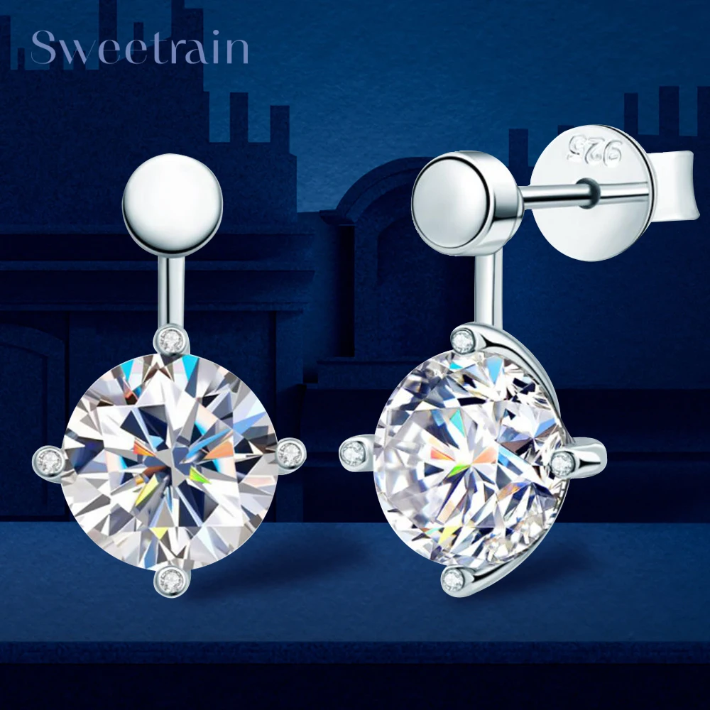 2ct Moissanite Drop Earrings For Women 925 Silver D Color 8mm Diamond Dangle Earring Luxury Wedding Fine Jewelry GRA Certified
2ct Moissanite Drop Earrings For Women 925 Silver D Color 8mm Diamond Dangle Earring Luxury Wedding Fine Jewelry GRA Certified