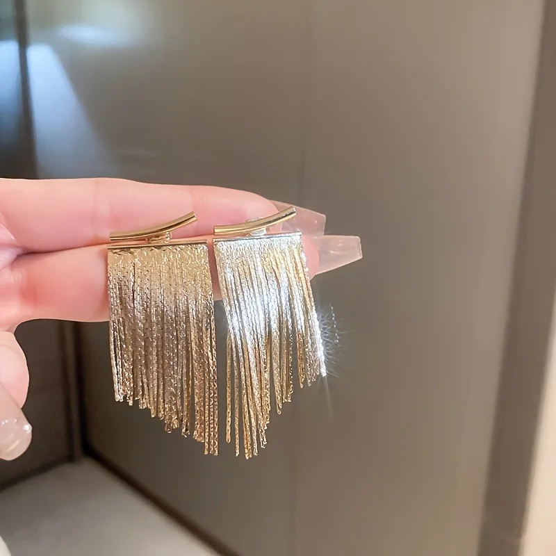 Fashionable French Vintage Metal Style Tassel Earrings for Women Ear Piercing Wedding Trendy Woman Jewelry Women's Earrings 20 Mallzona S819dfa53ae9e48a7acd92e7afaefff1e3 Fashionable French Vintage Metal Style Tassel Earrings for Women Ear Piercing Wedding Trendy Woman Jewelry Women's Earrings Mallzona