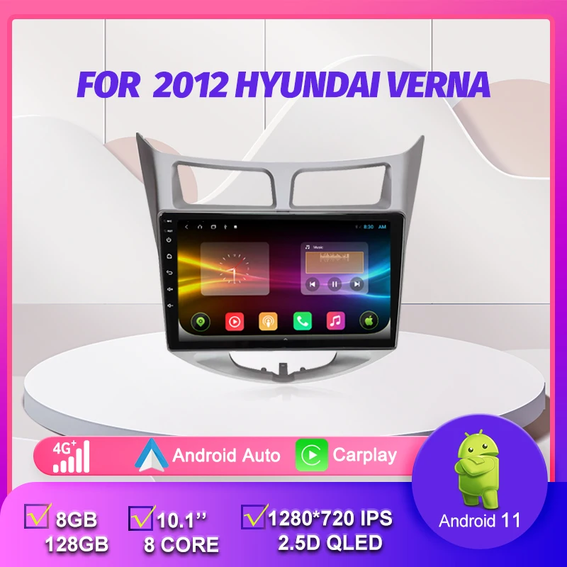 DSP Android 11 Car Radio Stereo For Hyundai Solaris Verna Accent 2010-2016 Video GPS IPS Multimedia Player Carplay Auto 8+128G
DSP Android 11 Car Radio Stereo For Hyundai Solaris Verna Accent 2010-2016 Video GPS IPS Multimedia Player Carplay Auto 8+128G
