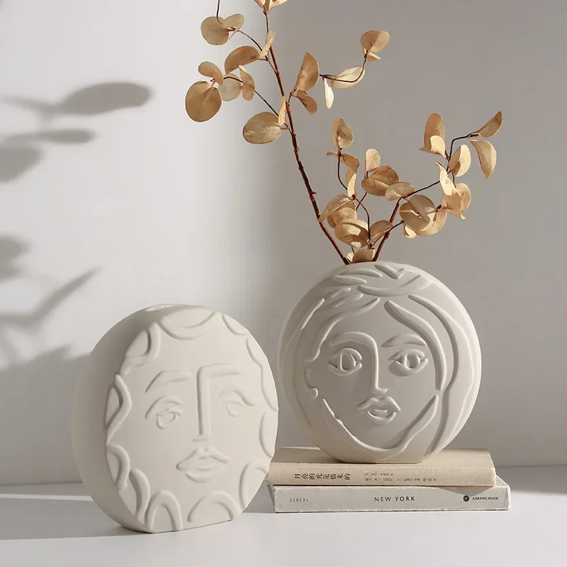 Creative Face Vase Ins Style Desktop, Living Room, Home Decoration, Strict Selection of Ceramic Ornaments
Creative Face Vase Ins Style Desktop, Living Room, Home Decoration, Strict Selection of Ceramic Ornaments