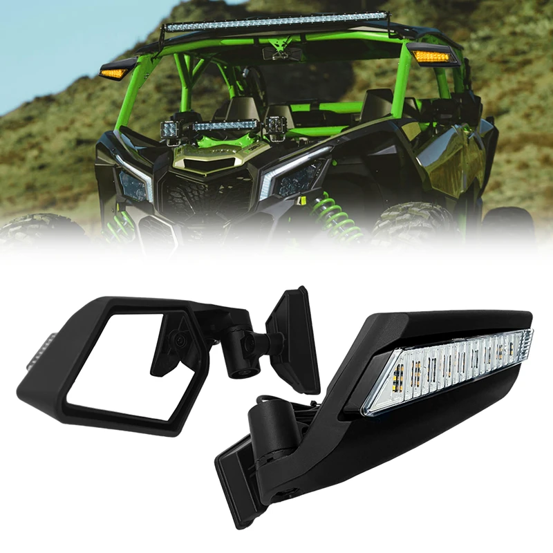 For Can Am Maverick X3 Max X RS DS Turbo R 2017 2018 2019 2022 UTV Side View Mirrors Rearview Mirror with LED Turn Signal Light
For Can Am Maverick X3 Max X RS DS Turbo R 2017 2018 2019 2022 UTV Side View Mirrors Rearview Mirror with LED Turn Signal Light