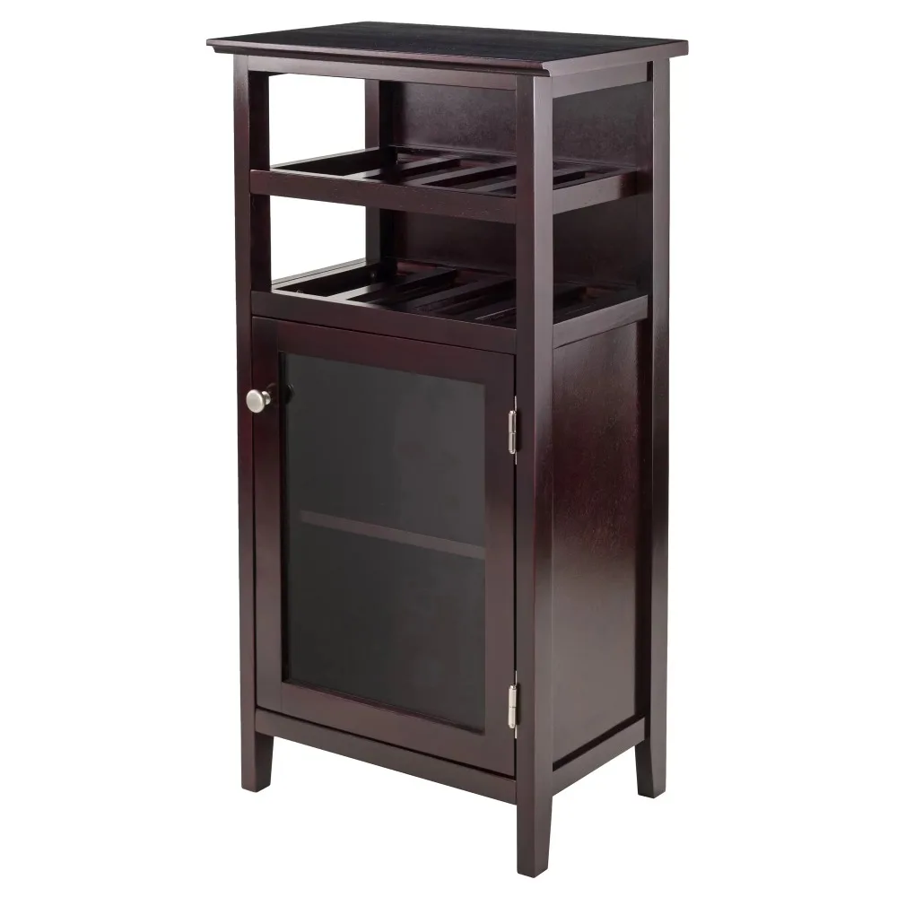 Decorative Wine Door Wood Display Wine Cabinet Espresso Finish Articles of Bar and Homemade Brewing Vine Holder Bottle Rack
Decorative Wine Door Wood Display Wine Cabinet Espresso Finish Articles of Bar and Homemade Brewing Vine Holder Bottle Rack