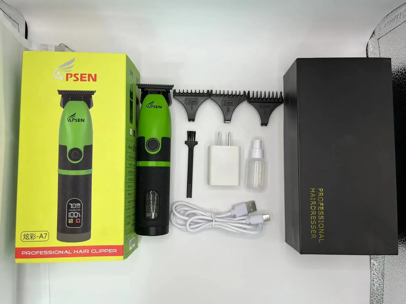 NEW Colorful-A7 Electric Hair Clipper Imported All Steel Cutter Head Engraving Trimmer 7000rpm Salon Cordless Charging
NEW Colorful-A7 Electric Hair Clipper Imported All Steel Cutter Head Engraving Trimmer 7000rpm Salon Cordless Charging