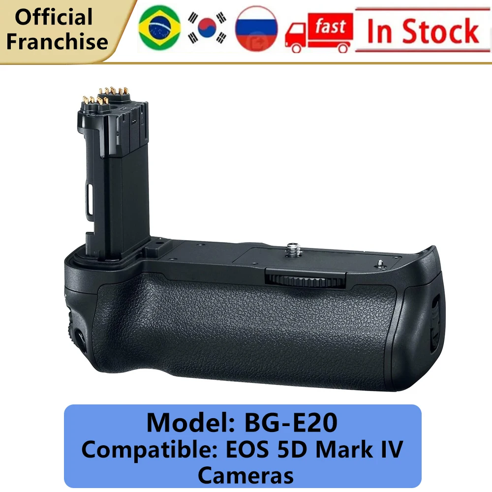 Camera Battery Grip BG-E20 for Canon 5D Mark IV Camera,Used with 2 LP-E6 batteries.
Camera Battery Grip BG-E20 for Canon 5D Mark IV Camera,Used with 2 LP-E6 batteries.