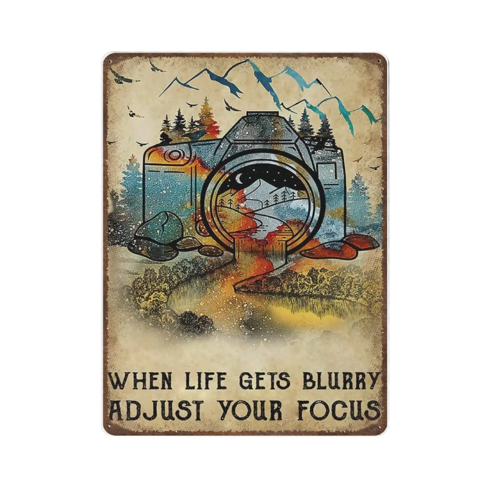 Vintage Metal Tin Sign Plaque,When Life Gets Blurry Adjust Your Focus Tin Sign,Man cave Pub Club Cafe Home Decor Plate,Birthday
Vintage Metal Tin Sign Plaque,When Life Gets Blurry Adjust Your Focus Tin Sign,Man cave Pub Club Cafe Home Decor Plate,Birthday