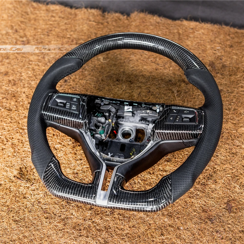 Real Carbon Fiber With Leather sports Steering wheel For Maserat Levante Ghibli Quattroporte Interior Car Accessories
Real Carbon Fiber With Leather sports Steering wheel For Maserat Levante Ghibli Quattroporte Interior Car Accessories