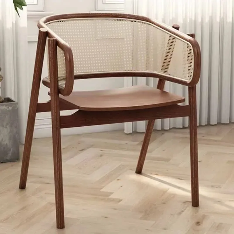Japanese Vintage Dining Chair Back Support Comfortable Minimalist Waiting Living Room Chairs Adult Single Cadeira Home Furniture
Japanese Vintage Dining Chair Back Support Comfortable Minimalist Waiting Living Room Chairs Adult Single Cadeira Home Furniture