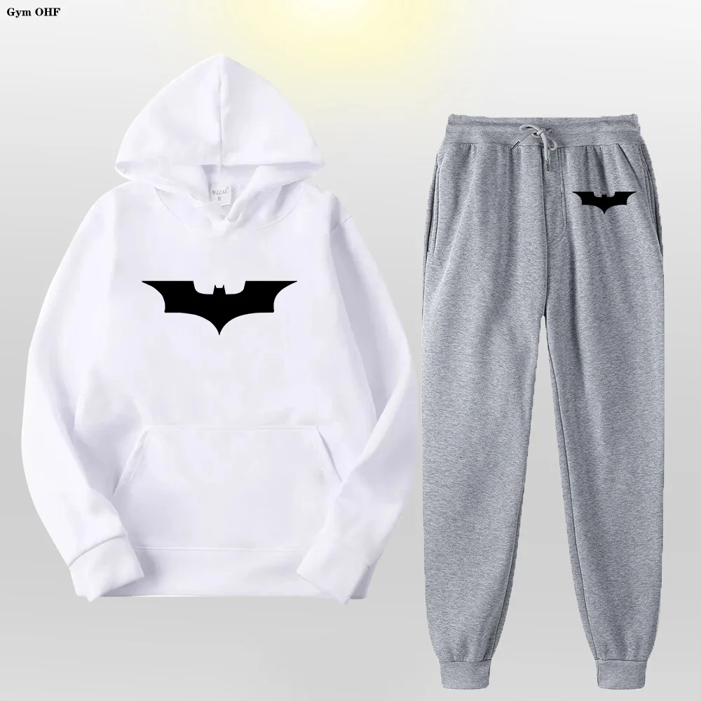 Casual Men Clothes Streetwear 2Pcs Set Bat Print Tracksuit Mens Pullover Women Sweatshirts+Pants Joggers Hoodies Sportwear Suit
Casual Men Clothes Streetwear 2Pcs Set Bat Print Tracksuit Mens Pullover Women Sweatshirts+Pants Joggers Hoodies Sportwear Suit