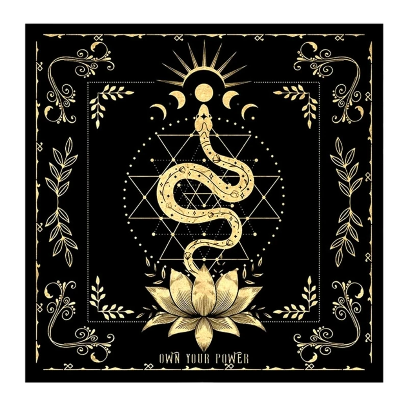 Own Your Power Altar Cloth Moon Phase Snake Tarot Cloth for Spread Tarot Reading Cloth Rune Divination Witch Wiccan Table Games
Own Your Power Altar Cloth Moon Phase Snake Tarot Cloth for Spread Tarot Reading Cloth Rune Divination Witch Wiccan Table Games