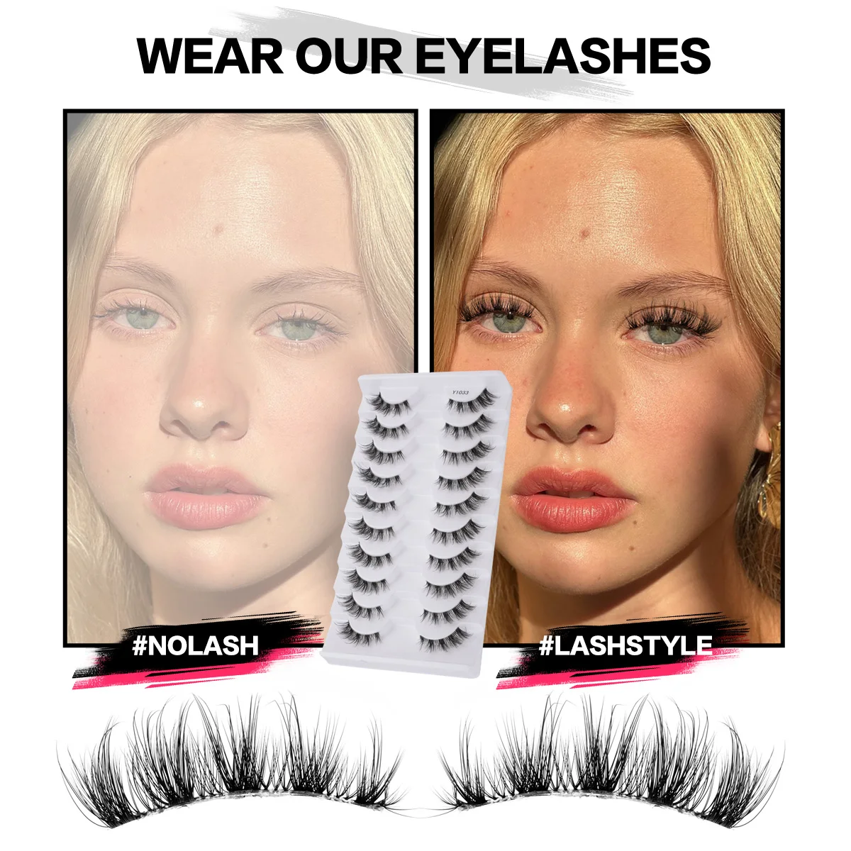 Lanjinglin 3/10 pairs 3D Mink Lashes Faux Mink Fluffy Lash Soft Full Thick Wispy Eyelash Dramatic False Eyelashes Makeup 17 S81ae6255592f4b60bc7920d4dc63bfdcG