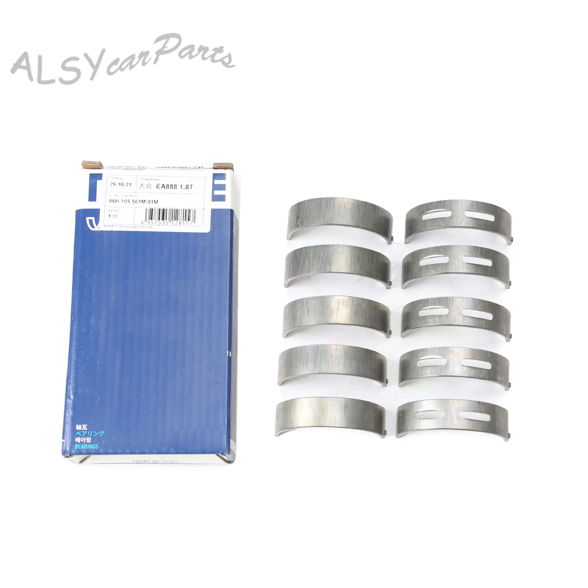 

10Pcs STD Crankshaft Main Bearings Shell 06H 105 561 M For VW Golf MK7 Jetta Passat Audi A4 A6 1.8 /2.0TFSI 06H105591M