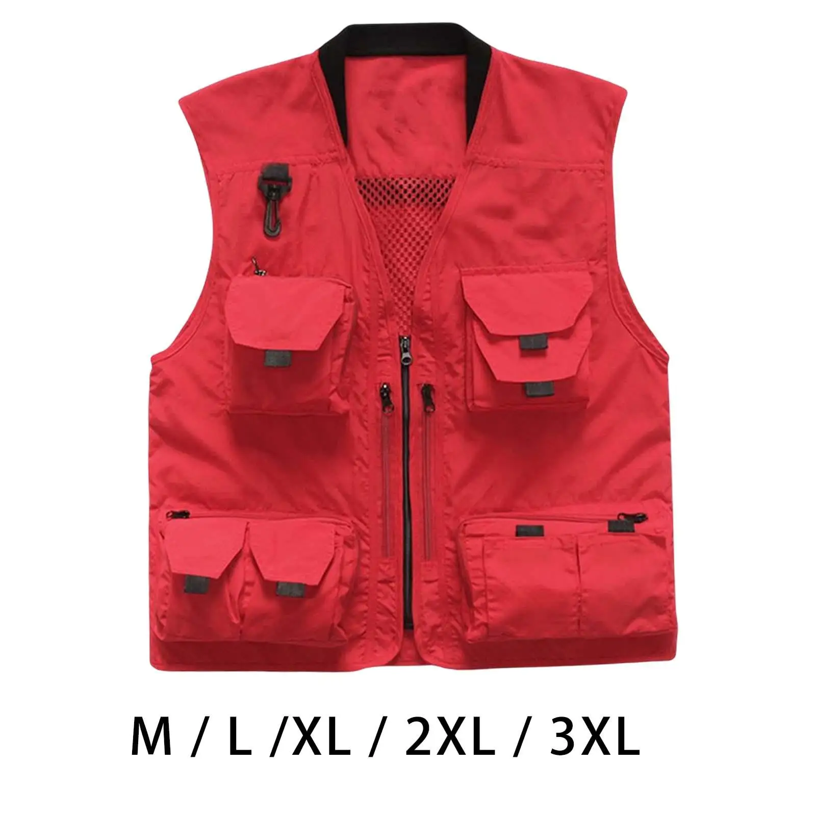 

Men Fishing Vest with Pockets Fishermen Clothing Mesh Casual Jacket for Climbing Outdoor Activities Hiking Sports