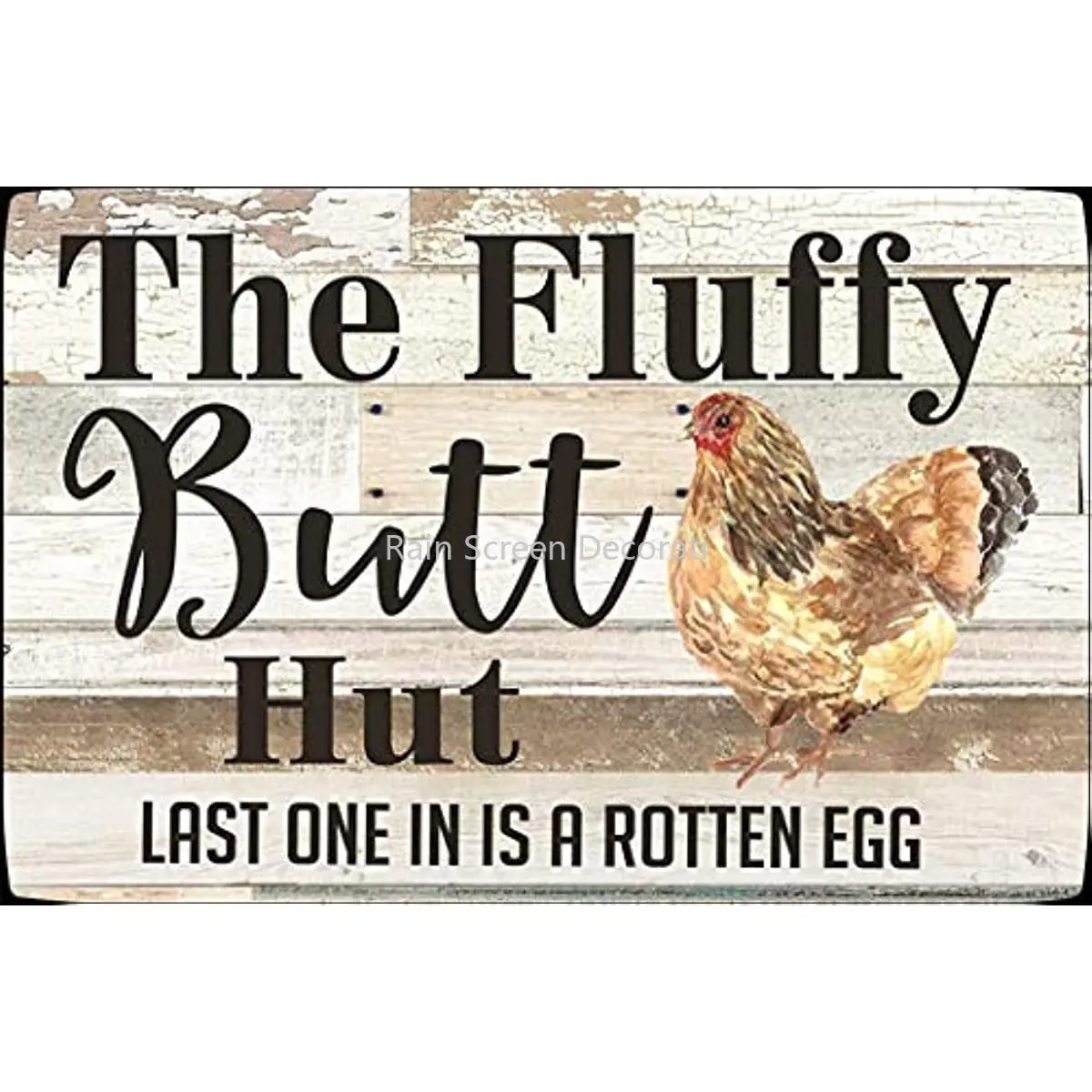 Funny Chicken Coop Sign Fluffy Butt Hut Last One In Is A Rotten Egg Chicken Retro Metal Tin Sign Vintage Aluminum Sign
Funny Chicken Coop Sign Fluffy Butt Hut Last One In Is A Rotten Egg Chicken Retro Metal Tin Sign Vintage Aluminum Sign