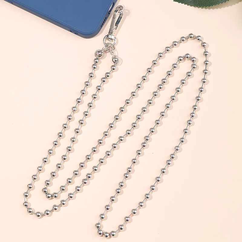 Fashion Simple Metal Mobile Phone Chain Charm Universal Clip Long Crossbody Chain For Unisex Style Safety Cellphone Lanyard Fashion Simple Metal Mobile Phone Chain Charm Universal Clip Long Crossbody Chain For Unisex Style Safety Cellphone Lanyard
