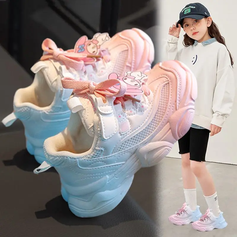 Cute Cartoon Kawaii Sanrioed Kuromi My Melody Girls' Sports Shoes Spring and Autumn Student Edition Mesh Breathable Running Shoe
Cute Cartoon Kawaii Sanrioed Kuromi My Melody Girls' Sports Shoes Spring and Autumn Student Edition Mesh Breathable Running Shoe