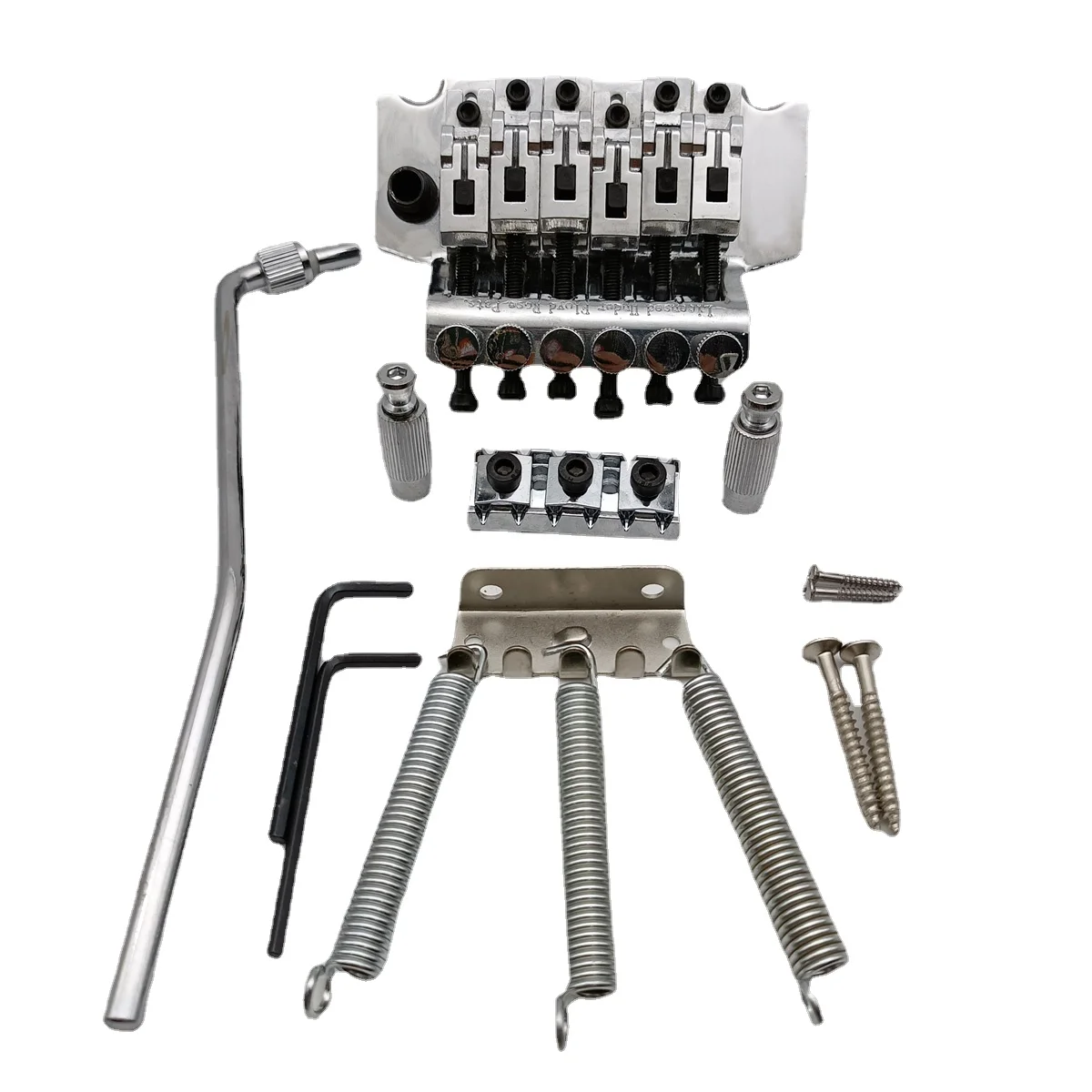 Left-handed Double Locking Tremolo System Bridge for Double Swing Electric Guitars
Left-handed Double Locking Tremolo System Bridge for Double Swing Electric Guitars