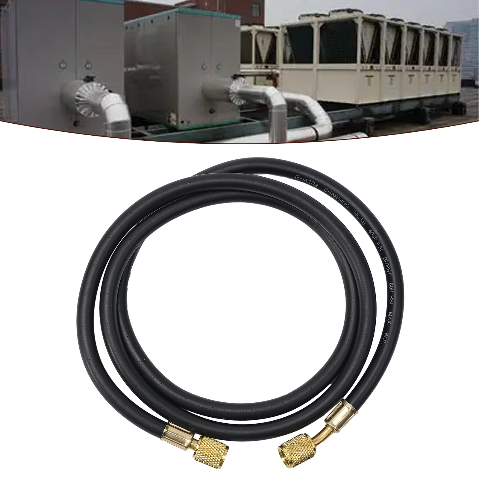 

Durable R410 AC Charging Hose Male To 5/16\\\\\\\\\\\\\\\" Female R410 Adapter Refrigeration Regulating Valve 1.5m/59 Inches