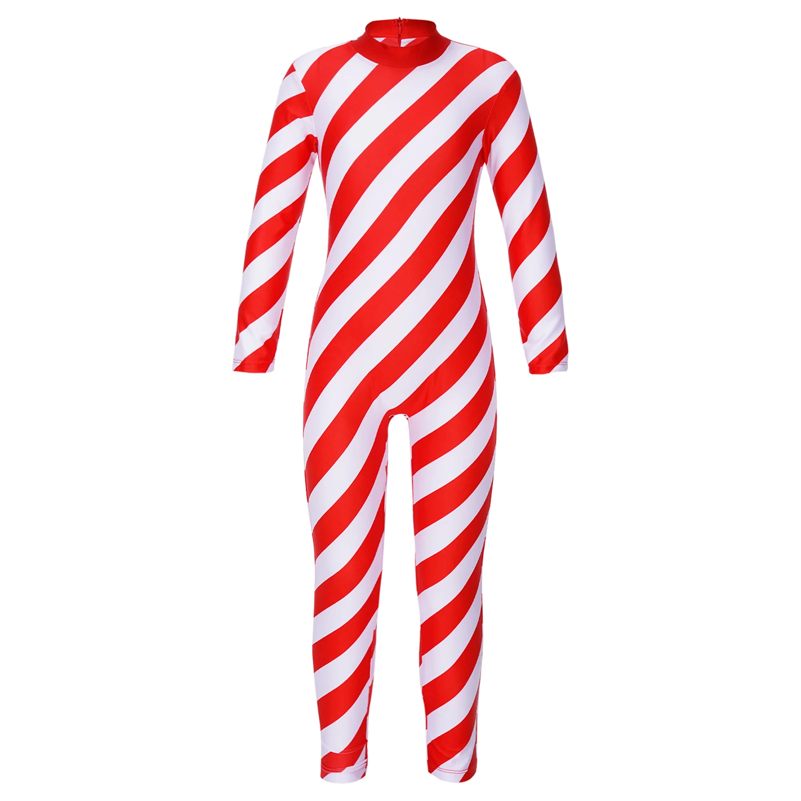 Girls Christmas Striped Stretch Unitard Ballet Dance Gymnastics Leotard Circus Cosplay New Year Santa Festival Party Performance
Girls Christmas Striped Stretch Unitard Ballet Dance Gymnastics Leotard Circus Cosplay New Year Santa Festival Party Performance