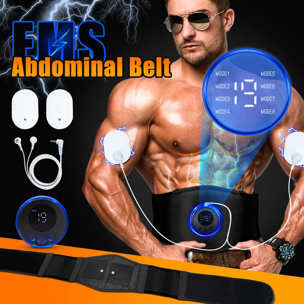 USB charging Belly Trainer Belt EMS Abdominal Muscle Stimulator Body Slimming Massager Fitness Training Weight Loss Belt
USB charging Belly Trainer Belt EMS Abdominal Muscle Stimulator Body Slimming Massager Fitness Training Weight Loss Belt