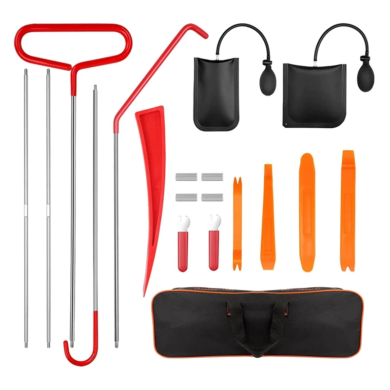 19-Piece Lock Pick Set Tool Kit Equipped With Stainless Steel Long-Distance Fastener, Non-Destructive Wedge, Gas Wedge Pump
19-Piece Lock Pick Set Tool Kit Equipped With Stainless Steel Long-Distance Fastener, Non-Destructive Wedge, Gas Wedge Pump