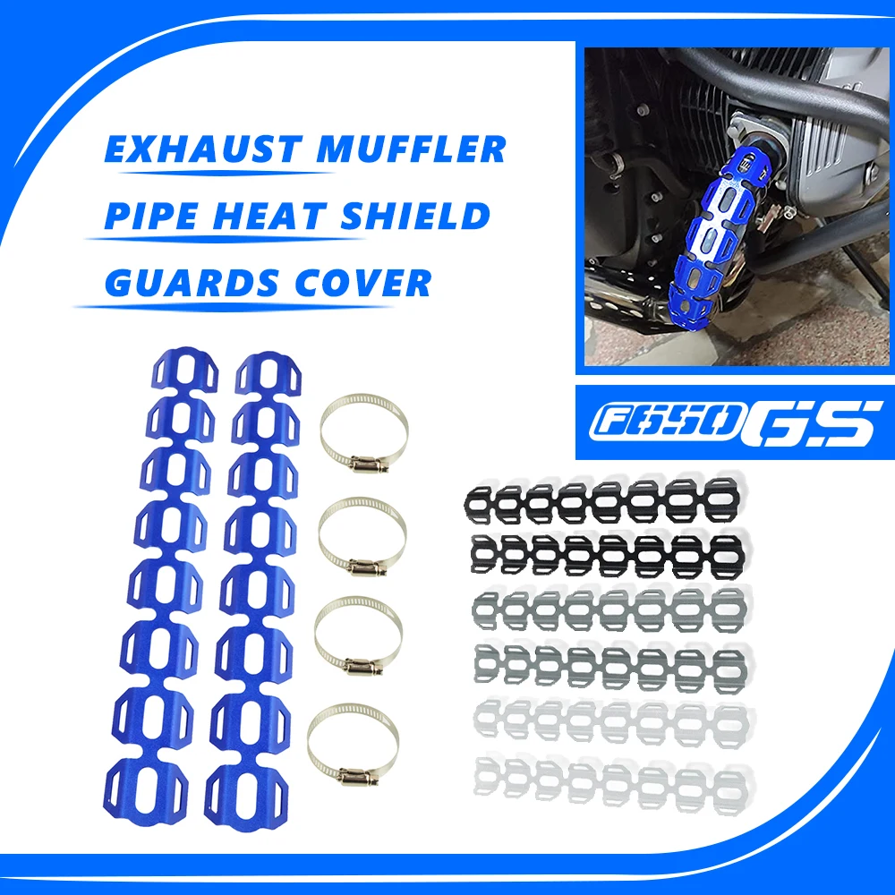 

F800GS Motorcycle For BMW F650GS F700GS R1200GS LC ADVENTURE Exhaust Muffler Pipe Heat Shield Guards Cover Heel Guard Protection