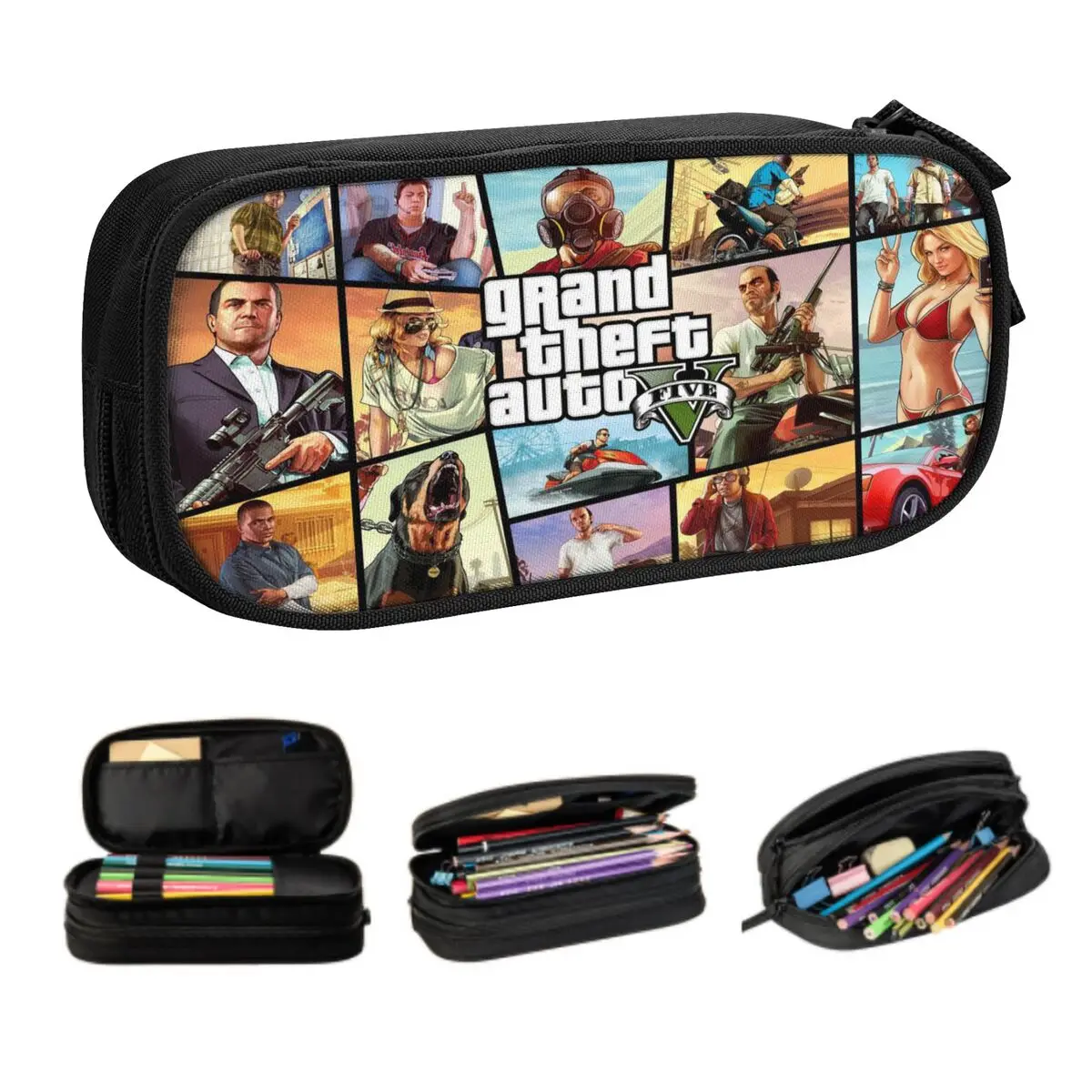 Персонализированный пенал GTA 5 для видеоигр, милые футляры для карандашей большой емкости для мальчиков и девочек, большой футляр для карандашей с кражей, для студентов и школ
Персонализированный пенал GTA 5 для видеоигр, милые футляры для карандашей большой емкости для мальчиков и девочек, большой футляр для карандашей с кражей, для студентов и школ