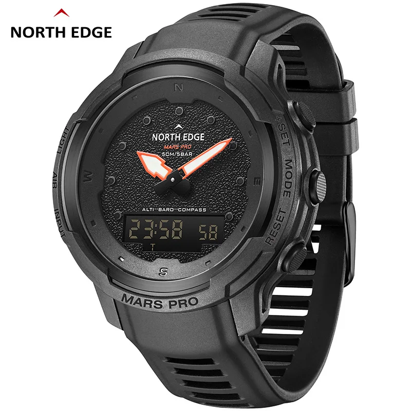 

Outdoor Sports Watch Mountaineering Swimming Waterproof electronic carbon fiber Altitude Air Pressure Compass Watch for men