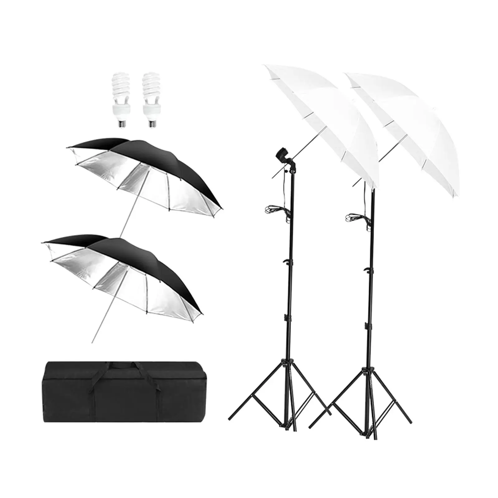 11Pcs Professional Photography Lighting Kit Daylight Umbrella Reflector Softbox with Carrying Case for Portrait Filming Wedding
11Pcs Professional Photography Lighting Kit Daylight Umbrella Reflector Softbox with Carrying Case for Portrait Filming Wedding