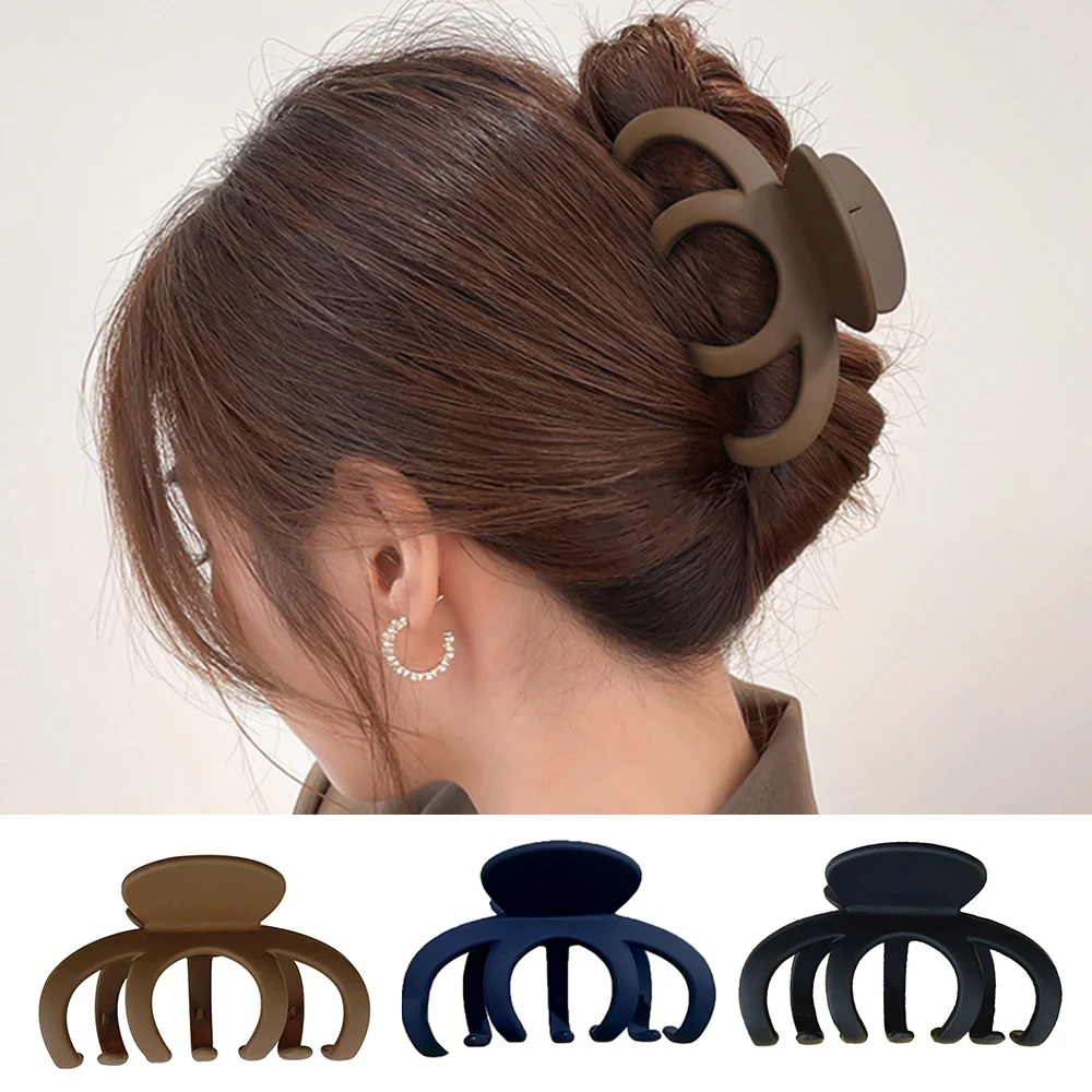 Матовая заколка для волос, большая матовая заколка для волос, винтажная женская заколка в виде тыквы, элегантная однотонная портативная пластиковая шпилька для волос
Матовая заколка для волос, большая матовая заколка для волос, винтажная женская заколка в виде тыквы, элегантная однотонная портативная пластиковая шпилька для волос