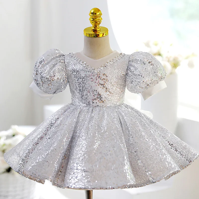 Kids Sequin Dress for Girls Children 1St Birthday Party Ball Gowns Luxury 2023 Formal Evening Prom Dresses Easter Costume
Kids Sequin Dress for Girls Children 1St Birthday Party Ball Gowns Luxury 2023 Formal Evening Prom Dresses Easter Costume