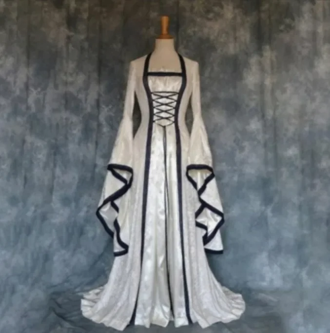 Vintage Halloween Medieval Dress Palace Women Evening Party Gown Renaissance Pleuche Tailed Fancy Dress Up Party Cosplay Costume
Vintage Halloween Medieval Dress Palace Women Evening Party Gown Renaissance Pleuche Tailed Fancy Dress Up Party Cosplay Costume