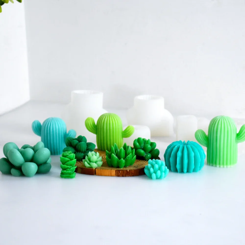 3D Succulent Plant Candle Molds DIY Cactus Silicone Mould Aroma Plaster Soap Home Decor Making For Jelly Chocolate Cake Baking
3D Succulent Plant Candle Molds DIY Cactus Silicone Mould Aroma Plaster Soap Home Decor Making For Jelly Chocolate Cake Baking