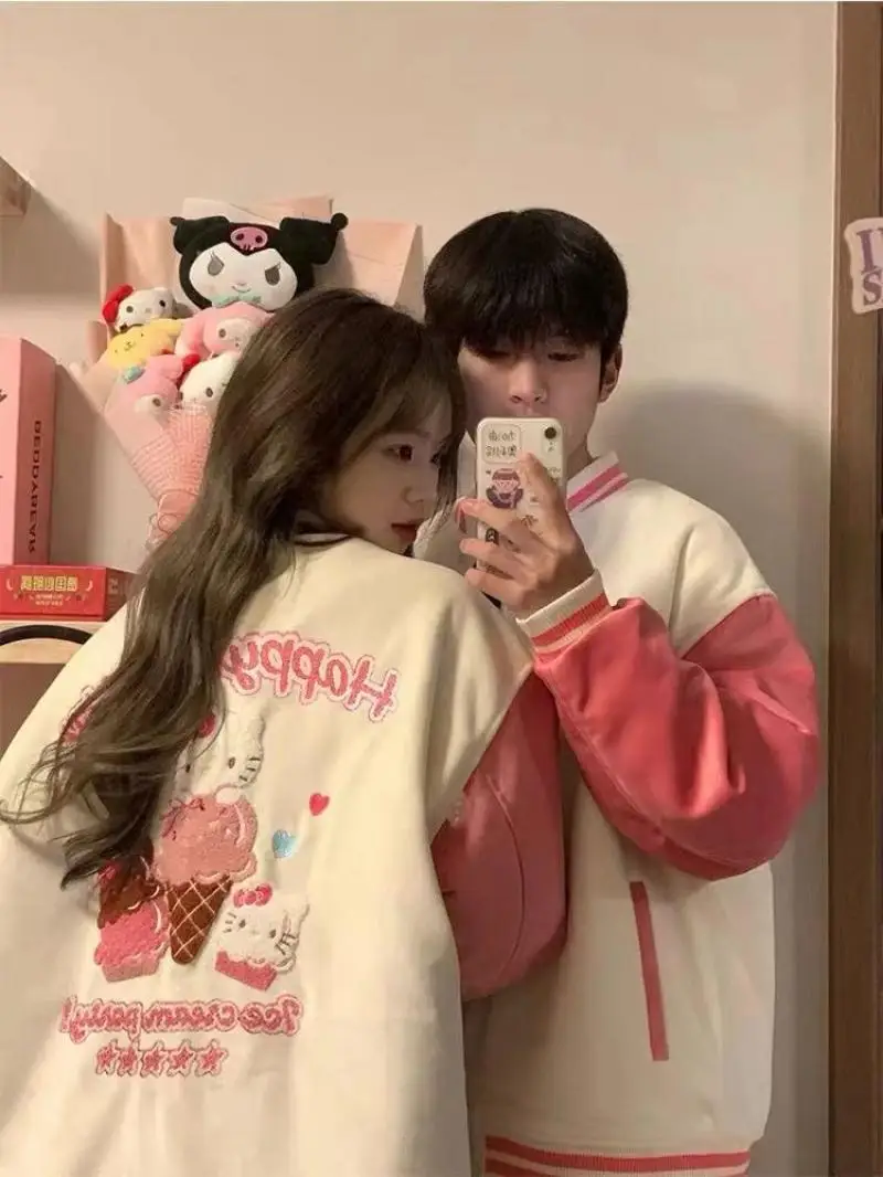 Sanrio Y2K Anime Hello Kitty Jacket Cartoon Loose Embroidery Baseball Uniform Outer Wear Top Cute Warm Girl Couple Outfit Gift
Sanrio Y2K Anime Hello Kitty Jacket Cartoon Loose Embroidery Baseball Uniform Outer Wear Top Cute Warm Girl Couple Outfit Gift