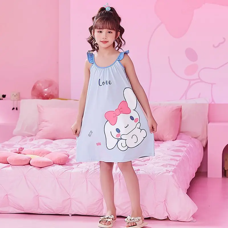 2024 Cinnamoroll Children Nightdress Sanrio Kawaii Anime HelloKitty Kuromi Pochacco Princess Nightgown Summer Sweet Cute Clothes
2024 Cinnamoroll Children Nightdress Sanrio Kawaii Anime HelloKitty Kuromi Pochacco Princess Nightgown Summer Sweet Cute Clothes