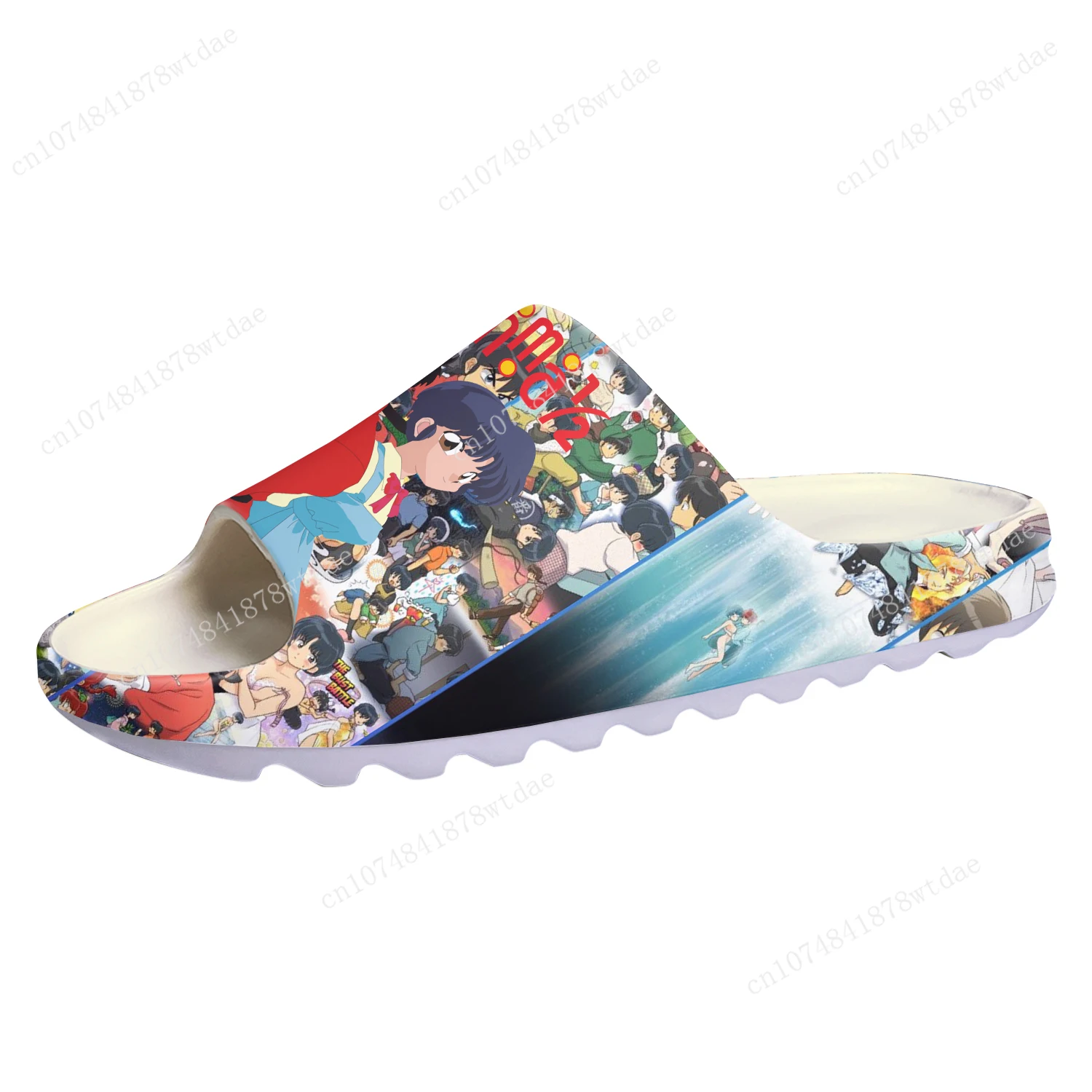 

Ranma 1/2 Soft Sole Sllipers Mens Womens Teenager Home Clogs Fashion Anime Cartoon Step In Water Shoes On Shit Customize Sandals