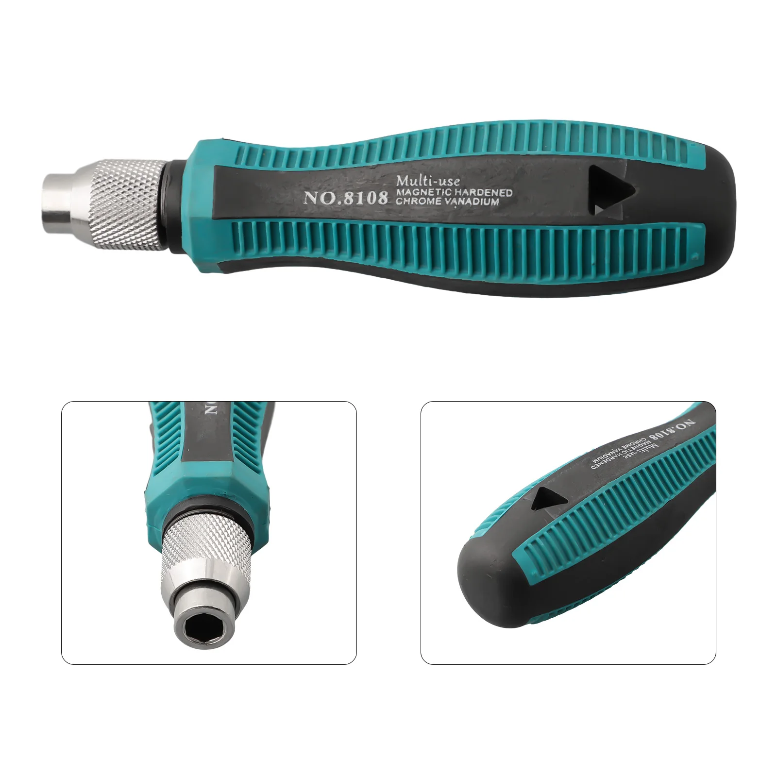 6.35mm Hex Self-Locking Adapter Screwdriver Handle Screwdriver Bit Holder 5Inch Rubber Non-slip Handle Hand Tools Accessories
6.35mm Hex Self-Locking Adapter Screwdriver Handle Screwdriver Bit Holder 5Inch Rubber Non-slip Handle Hand Tools Accessories