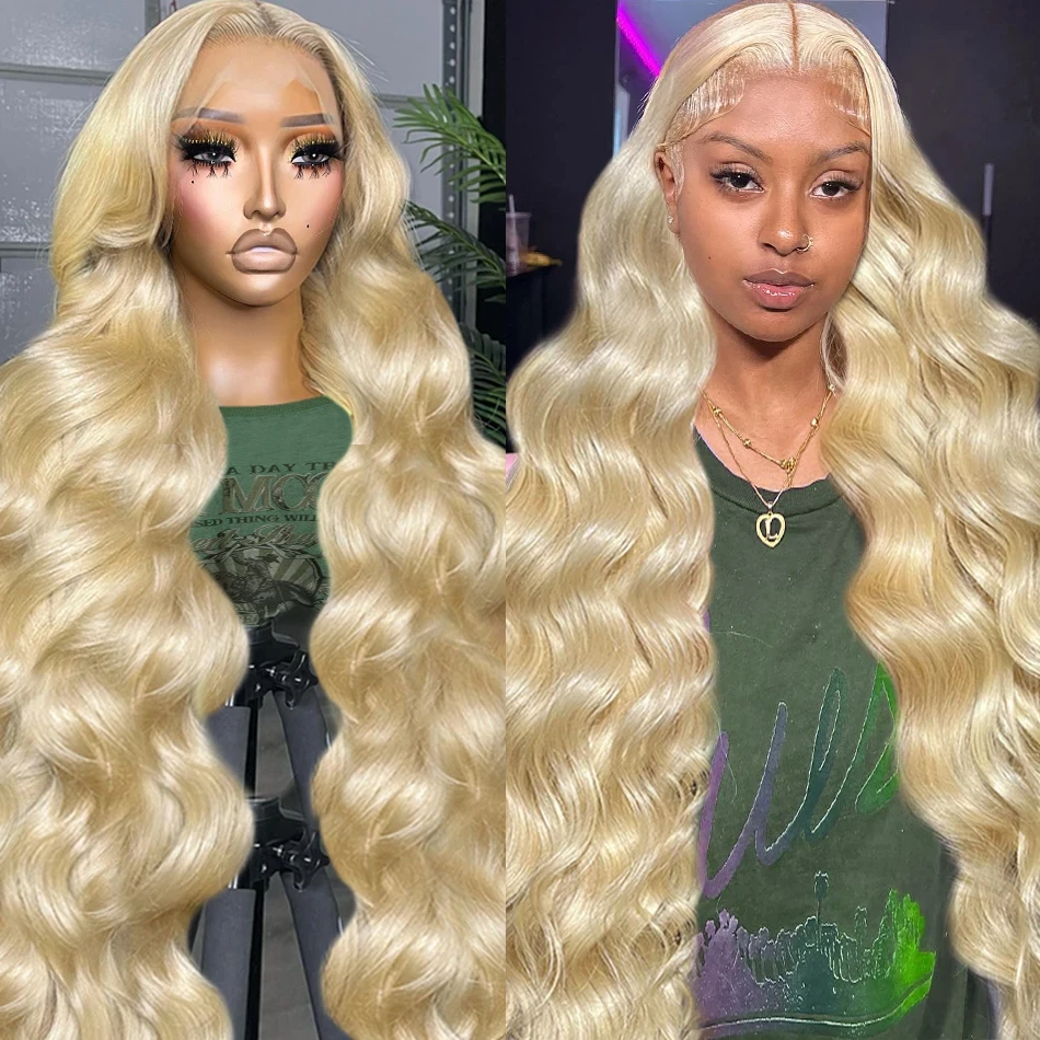 

30 34 Inch 13x4 Lace Front Human Hair Wig 613 Blonde 13x6 Lace Frontal Remy Hair Brazilian Body Wave Pre Plucked Glueless Wig