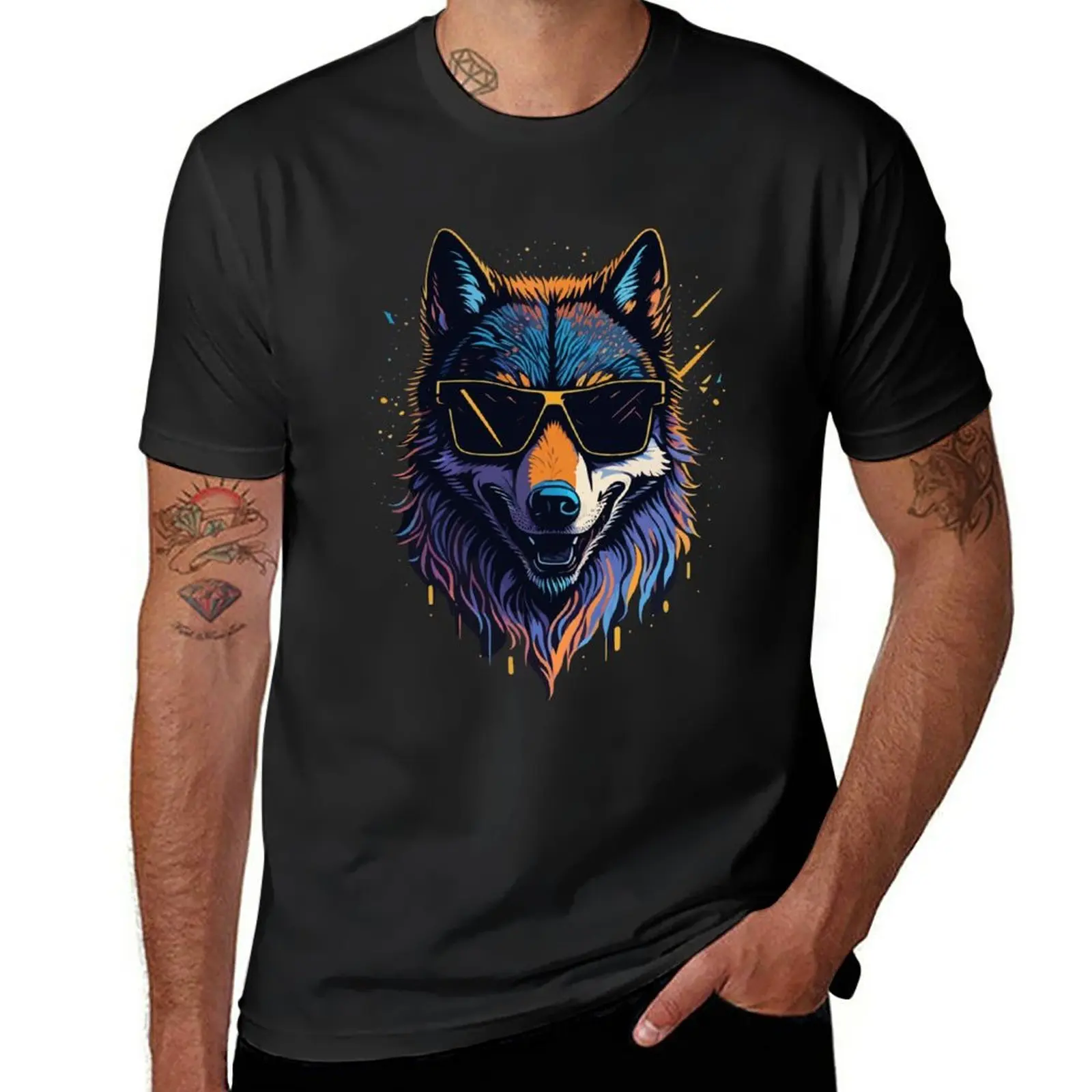 

New Wolf with Attitude T-Shirt animal print shirt for boys heavyweight t shirts blank t shirts funny t shirts t shirts for men