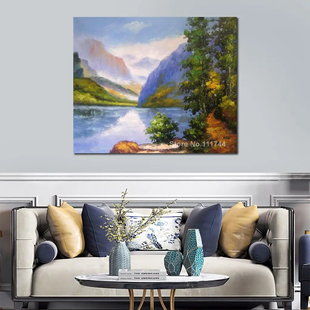 

Beach Wall Art Lake Louise British Columbia Art Edward Henry Potthast Paintings Hand Painted High Quality