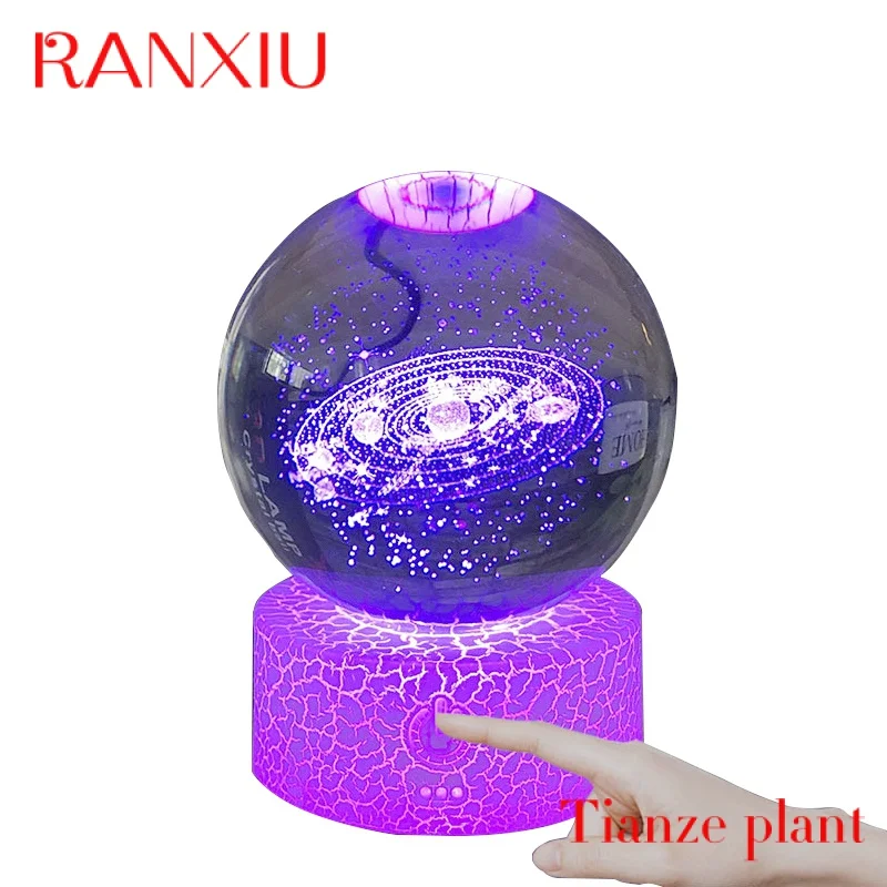 Custom 3D Lamp 16 Color Solar System Crystal Ball Night Light with Remote Control
Custom 3D Lamp 16 Color Solar System Crystal Ball Night Light with Remote Control