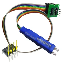 DIP8 In-Line Chip Probe IC Test Clip Probe 8 Feet 2.54 For BIOS 93/25/24 for CH341A/EZP Series/TL866ii PLUS/CS/A/ RT809F/RT809H
DIP8 In-Line Chip Probe IC Test Clip Probe 8 Feet 2.54 For BIOS 93/25/24 for CH341A/EZP Series/TL866ii PLUS/CS/A/ RT809F/RT809H