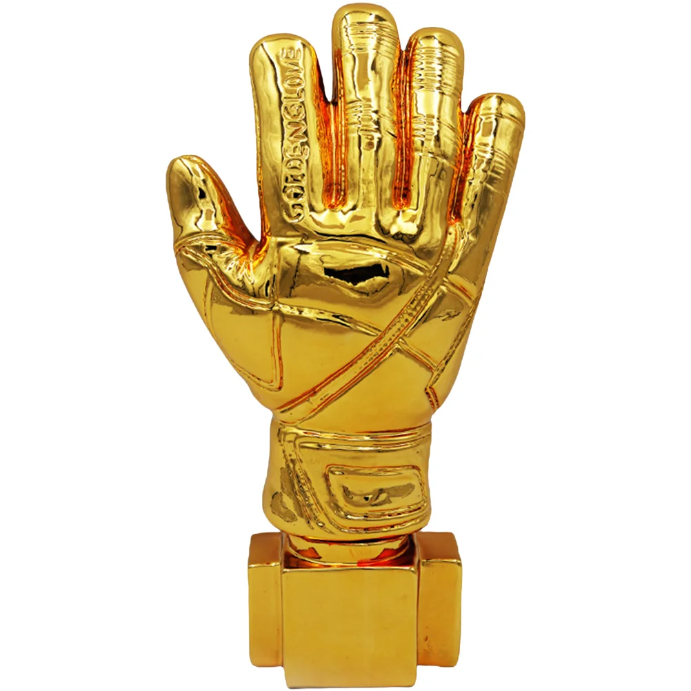 Goalkeeper Plating Resin Trophy Goalie Gloves Shape Desktop Award Trophy Match Award Toy With Base For Office School
Goalkeeper Plating Resin Trophy Goalie Gloves Shape Desktop Award Trophy Match Award Toy With Base For Office School