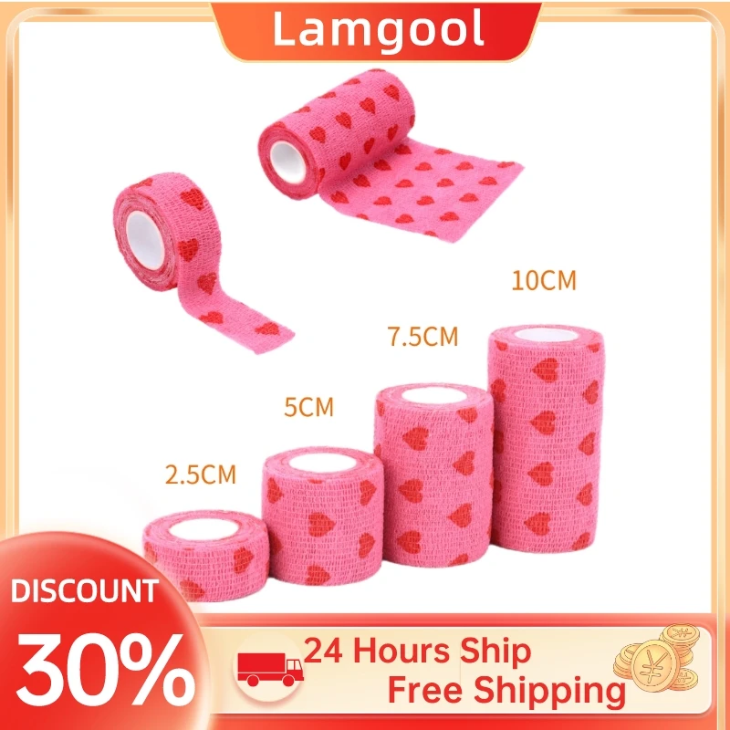 1 Pcs Red Love Heart Printed Medical Self Adhesive Elastic Bandage 4.8M Sports Wrap Tape for Finger Joint Knee Fitness Hot Sale
1 Pcs Red Love Heart Printed Medical Self Adhesive Elastic Bandage 4.8M Sports Wrap Tape for Finger Joint Knee Fitness Hot Sale