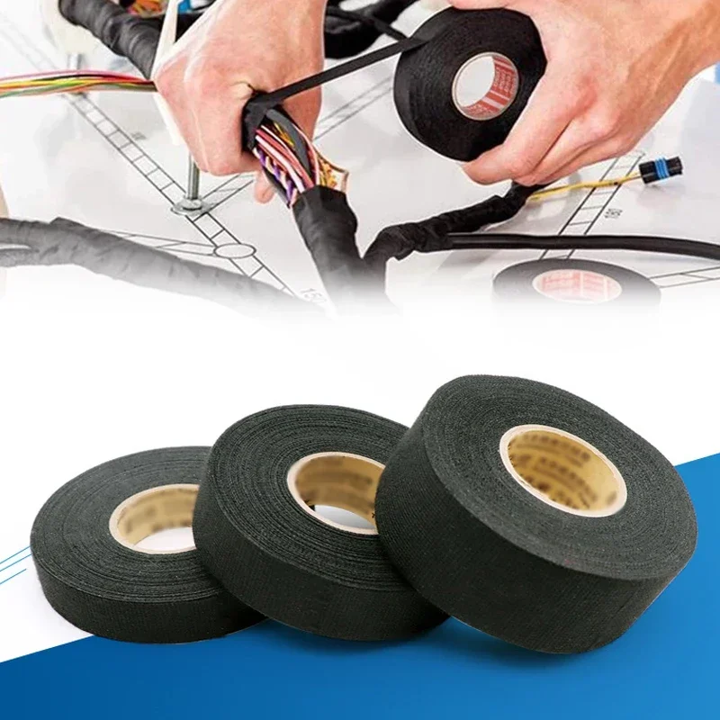 15 Meter Heat-resistant Flame Retardant Tape Adhesive Cloth Tape For Car Cable Harness Wiring Loom Protection Width 9/19/25MM
15 Meter Heat-resistant Flame Retardant Tape Adhesive Cloth Tape For Car Cable Harness Wiring Loom Protection Width 9/19/25MM