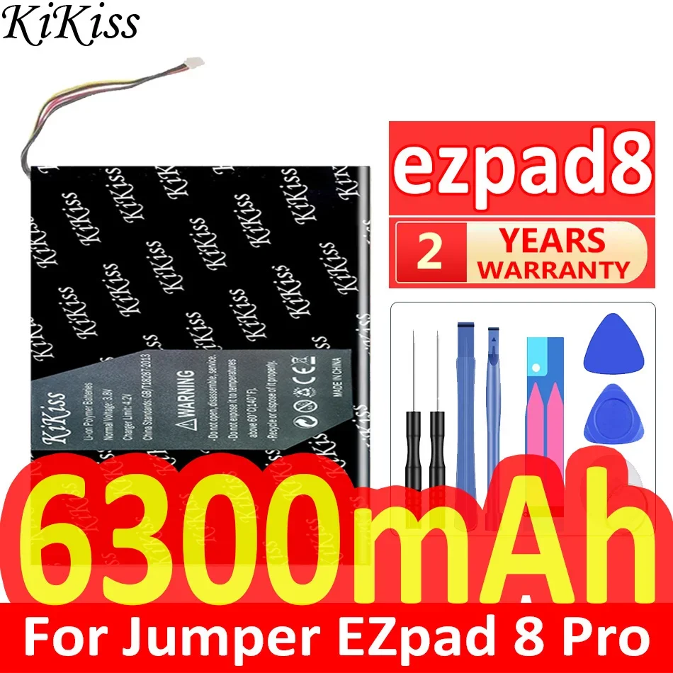 

Мощный аккумулятор KiKiss 6300 мАч для Jumper EZpad 8 Pro ezpad8 pro 8pro, 7 контактов, 5 проводов, Аккумуляторы для ноутбуков