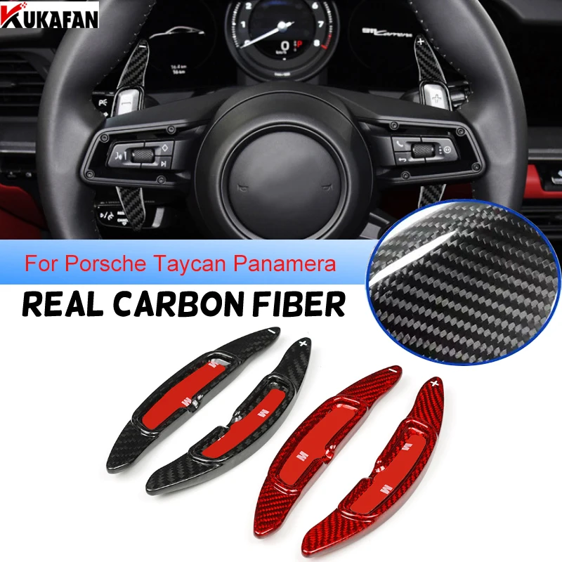 For Porsche Taycan Panamera 911 922 Real Carbon Fiber Car Steering Wheel Paddles Shift Extension Interior Styling Accessories
For Porsche Taycan Panamera 911 922 Real Carbon Fiber Car Steering Wheel Paddles Shift Extension Interior Styling Accessories