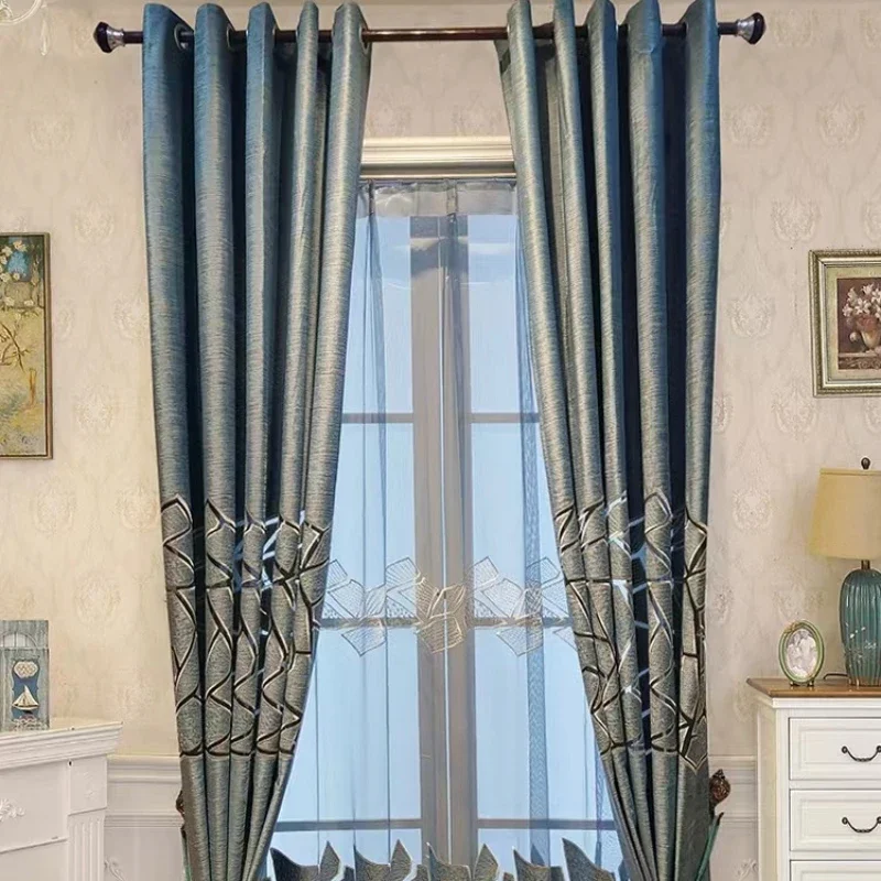 Nordic Instagram New High End Luxury Embroidery Curtains Exquisite Floral Curtains Customized Blackout Vertical Curtain Curtains
Nordic Instagram New High End Luxury Embroidery Curtains Exquisite Floral Curtains Customized Blackout Vertical Curtain Curtains