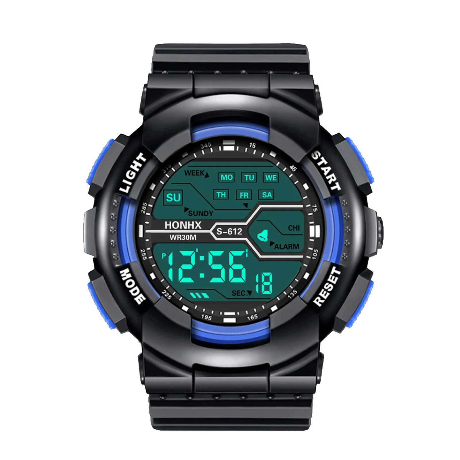 

Цифровые наручные часы для мужчин, разнообразные стильные электронные часы с четырьмя кнопками, многофункциональные уличные часы